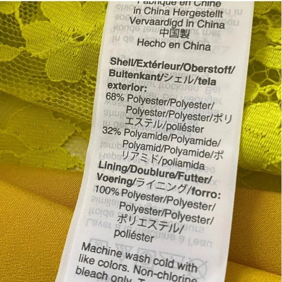 NEW J Crew 3/4 sleeve Chantilly lace dress Whimsigoth bright kiwi Victorian - Picture 10 of 16